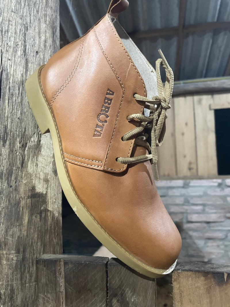 Botina Abruta Modelo 101 Sola Bege