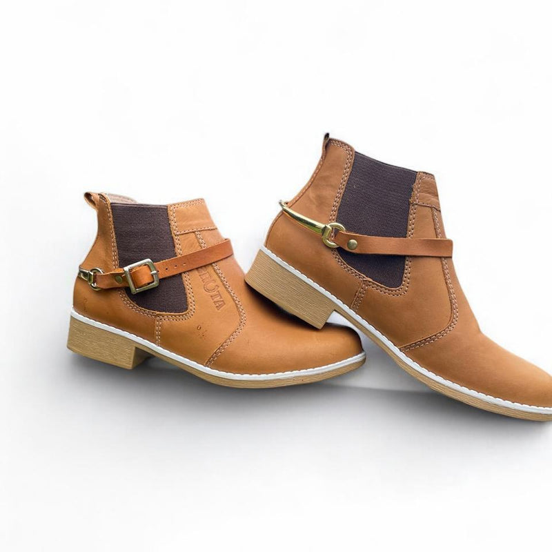 Botina Abruta Modelo 301 Sola Bege