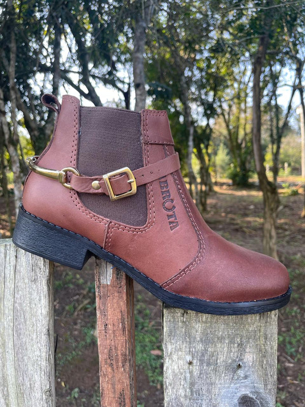 Botina Abruta Modelo 302 Sola Preta